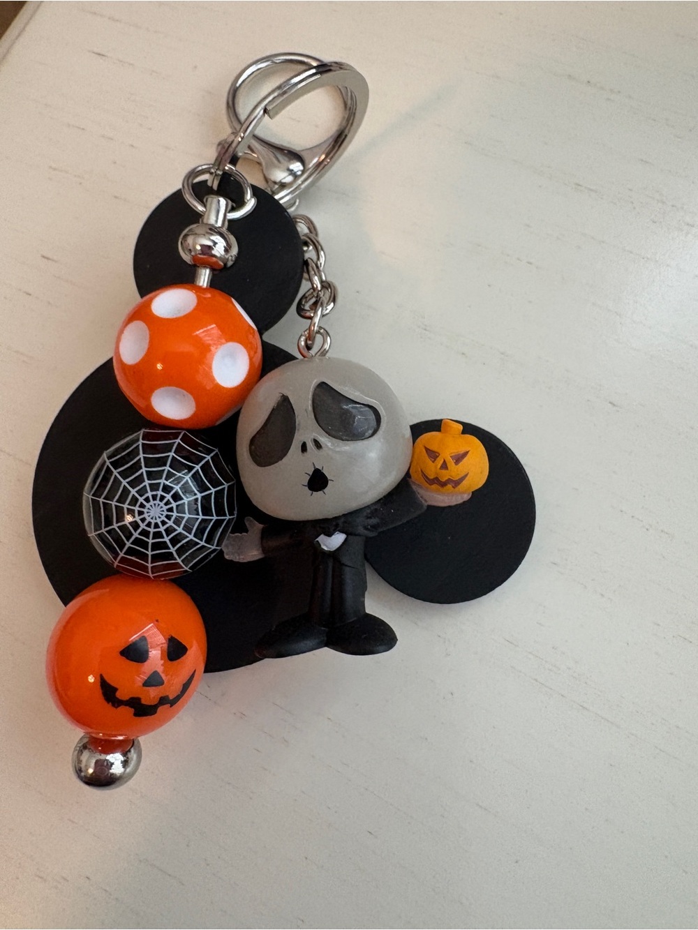 Halloween Jack Skellington Keychain or Bag Charm
